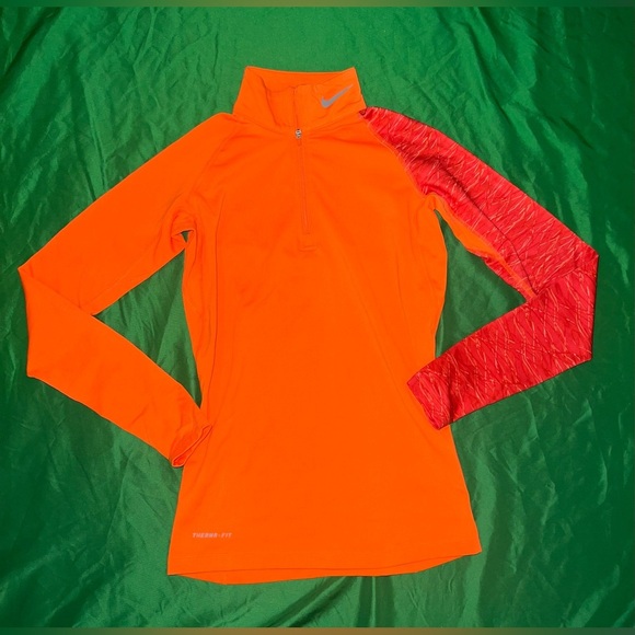 Nike Pro Combat Orange Women's High Neck Sweater size XS - Picture 1 of 9